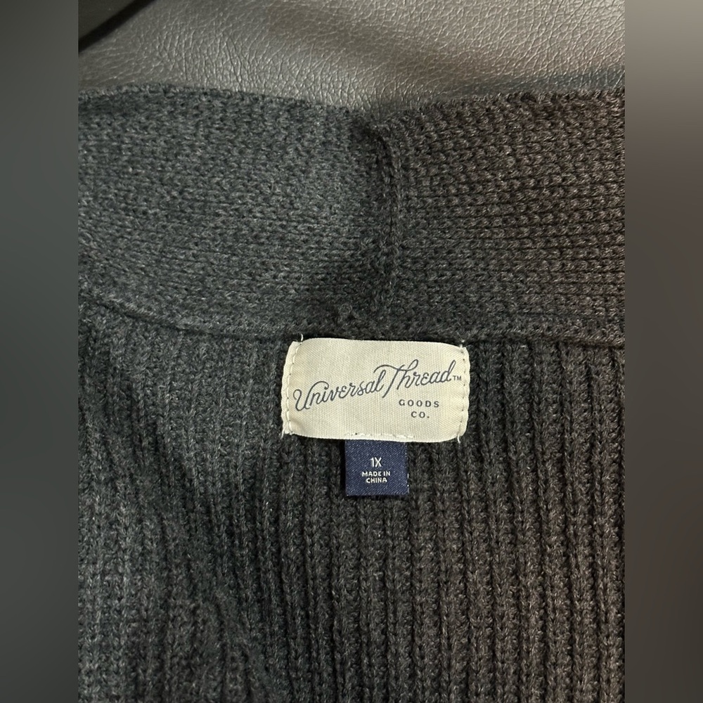 Womens Universal Thread open front cardigan 1X - Picture 5 of 10